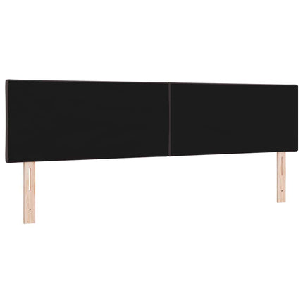 LED sengegavl Brun 180 cm Stof