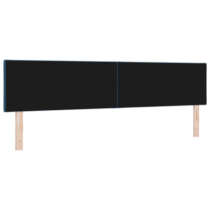 LED sengegavl Blå 200 cm Stof