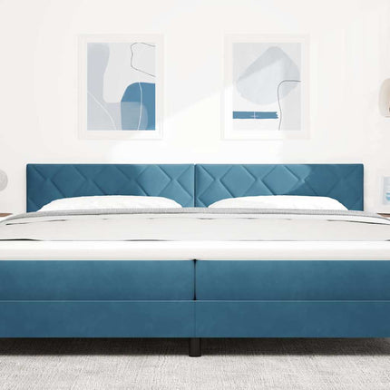 LED sengegavl Mørk blå 200 cm Fløjl