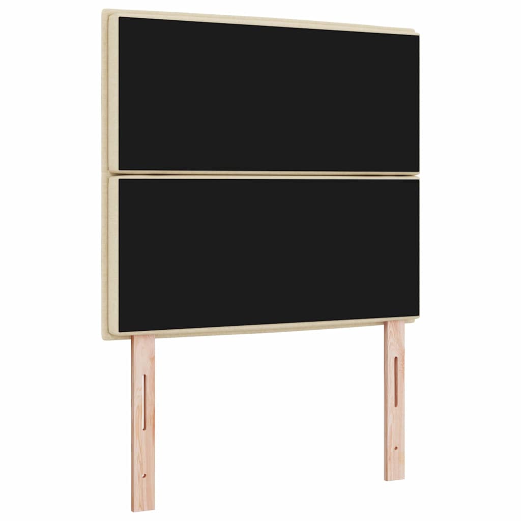 LED sengegavl med LED -strimmellys Creme 100 cm Polyester