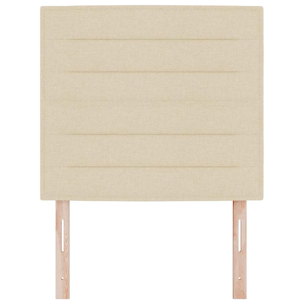 LED sengegavl med LED -strimmellys Creme 100 cm Polyester