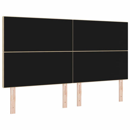 LED sengegavl med LED-lysstrimler Grågrøn 180 cm Velourstof