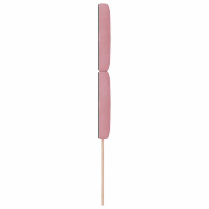 LED sengegavl med LED-lysstrimler Lyserød 90 cm Fløjl