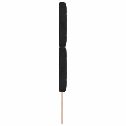 LED sengegavl med LED-lysstrimler Sort 160 cm Fløjl