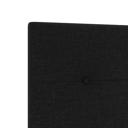 LED sengegavl med LED-lysstrimler Sort 80 cm Stof