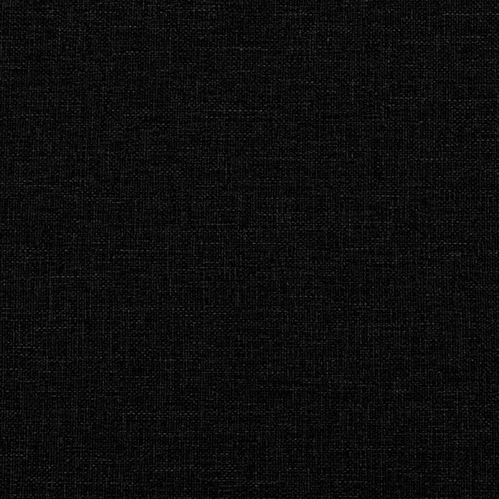 LED sengegavl med LED -strimmellys Sort 180 cm Polyester