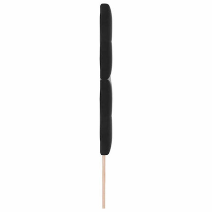 LED sengegavl med LED-lysstrimler Sort 180 cm Fløjl