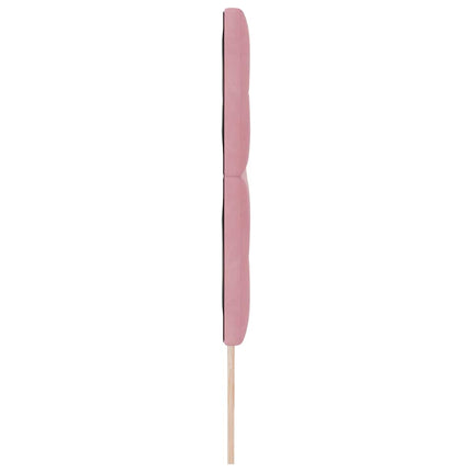 LED sengegavl med LED-lysstrimler Lyserød 180 cm Fløjl