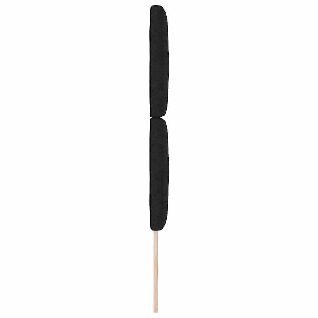 LED sengegavl Sort 80 cm Stof