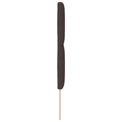 LED sengegavl Lysegrå 144 cm Stof