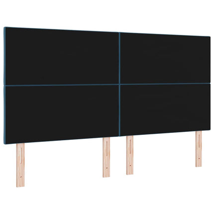 LED sengegavl Mørk blå 180 cm Fløjl
