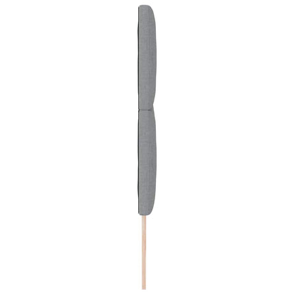 LED sengegavl Lysegrå 200 cm Stof