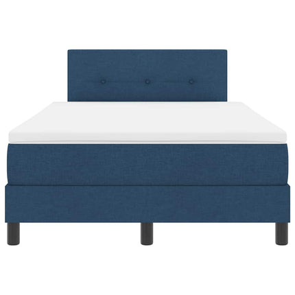 Box spring seng med hovedgærde Blå 120 x 200 cm Stof