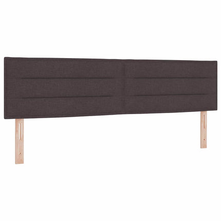 Box spring seng med pude Mørk Brun 180 x 200 cm Stof
