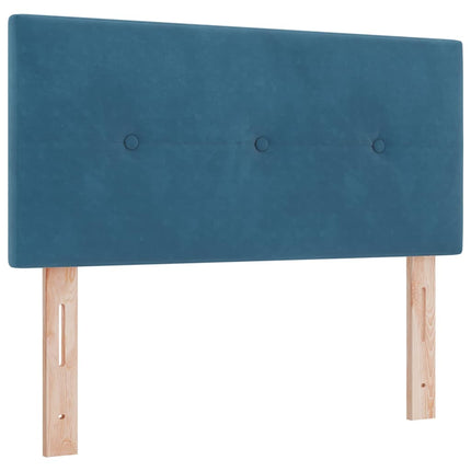 Box spring seng med hovedgærde Mørk blå 120 x 190 cm Fløjl