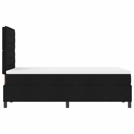 Box spring seng med madras Sort 120 x 190 cm Stof