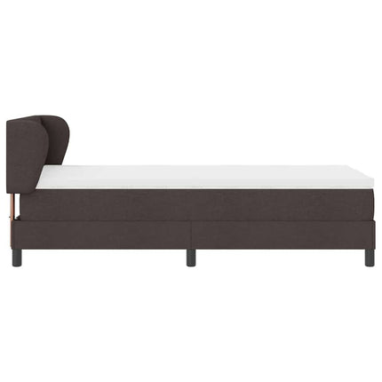 Box spring seng med hovedgærde Mørk Brun 100 x 200 cm Stof