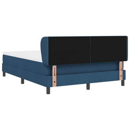 Box spring seng med hovedgærde Blå 140 x 190 cm Stof