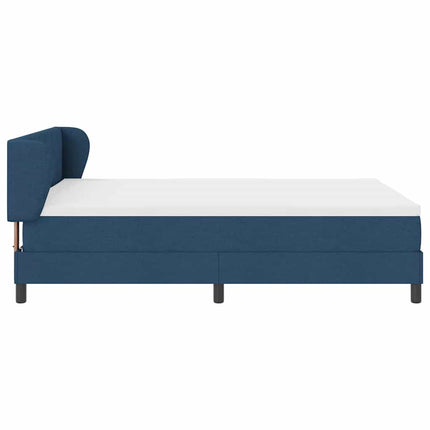 Box spring seng med hovedgærde Blå 140 x 190 cm Stof