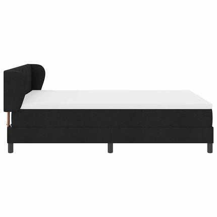 Box spring seng med hovedgærde Sort 140 x 200 cm Stof