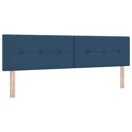 Box spring seng med hovedgærde Blå 180 x 200 cm Stof