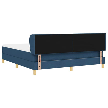 Box spring seng med hovedgærde Blå 180 x 200 cm Stof