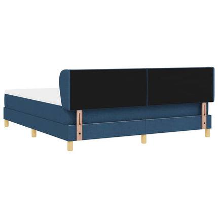 Box spring seng med hovedgærde Blå 180 x 200 cm Stof