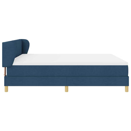 Box spring seng med hovedgærde Blå 180 x 200 cm Stof