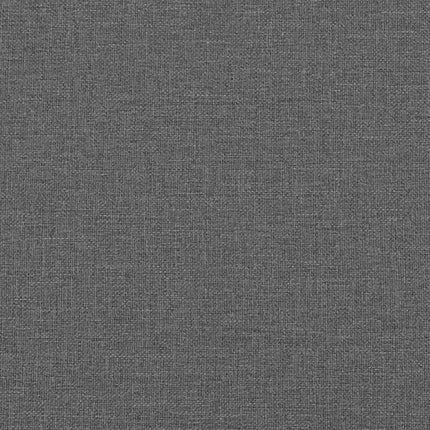 Box spring seng med hovedgærde Mørkegrå 200 x 200 cm Stof