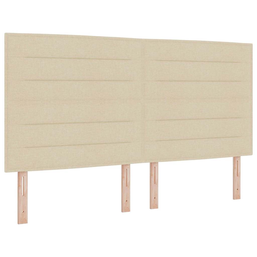 Box spring seng med madras Creme 200 x 180 cm Stof