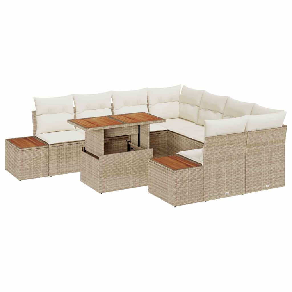 Have Spisebordssæt med pude 9 pcs Beige og creme