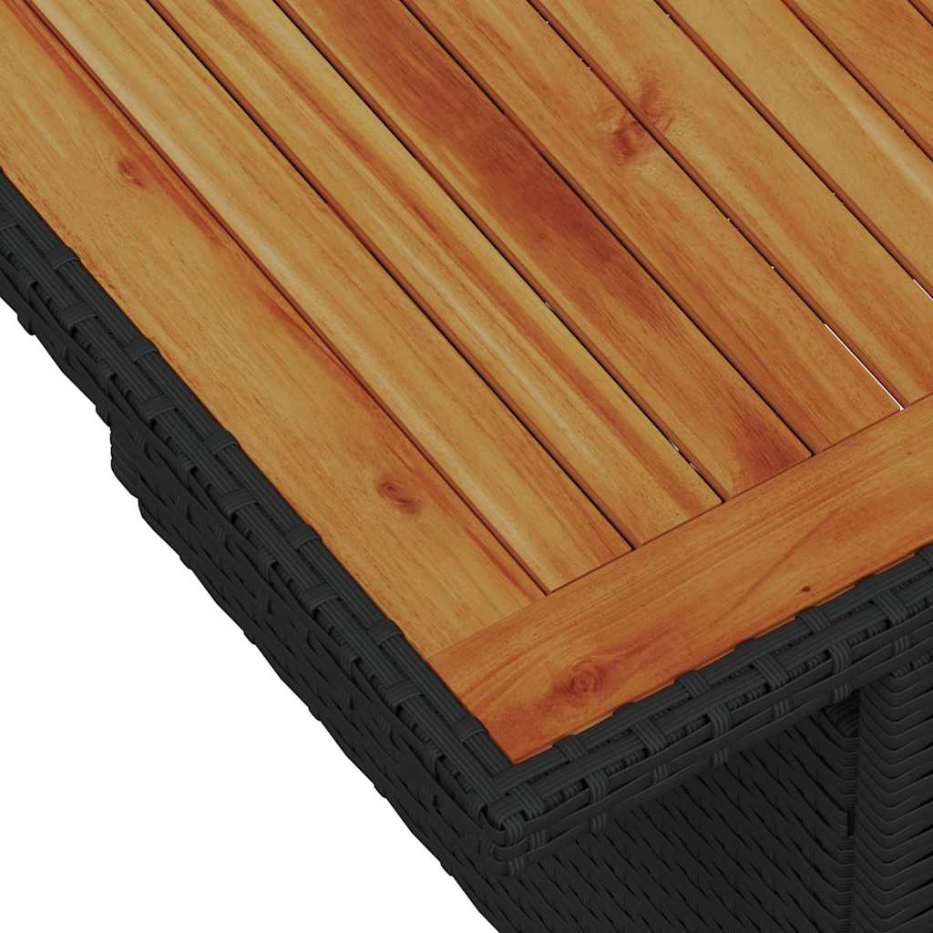 Have Spisebordssæt med pude med pude 6 pcs Sort og Beige