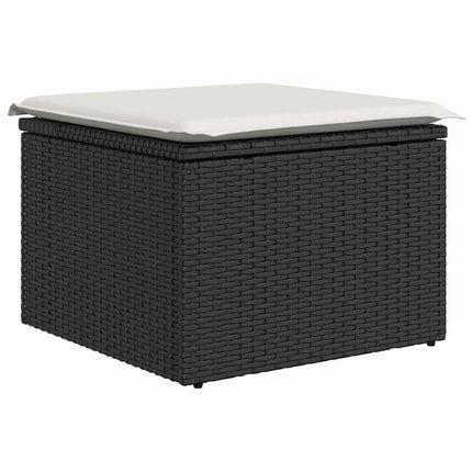 Havesofa Sæt 9 stk. Sort og Beige