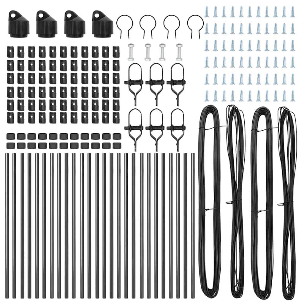 Hegnspæl Andet 26 pcs Grå 3,2 x 3,2 x 120 cm Stål