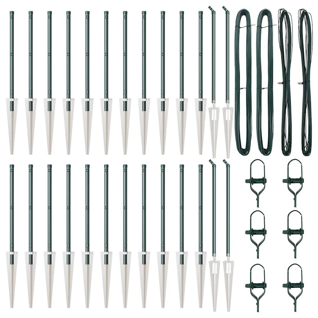 Hegnspæl Andet 26 pcs Grå 3,2 x 3,2 x 120 cm Stål