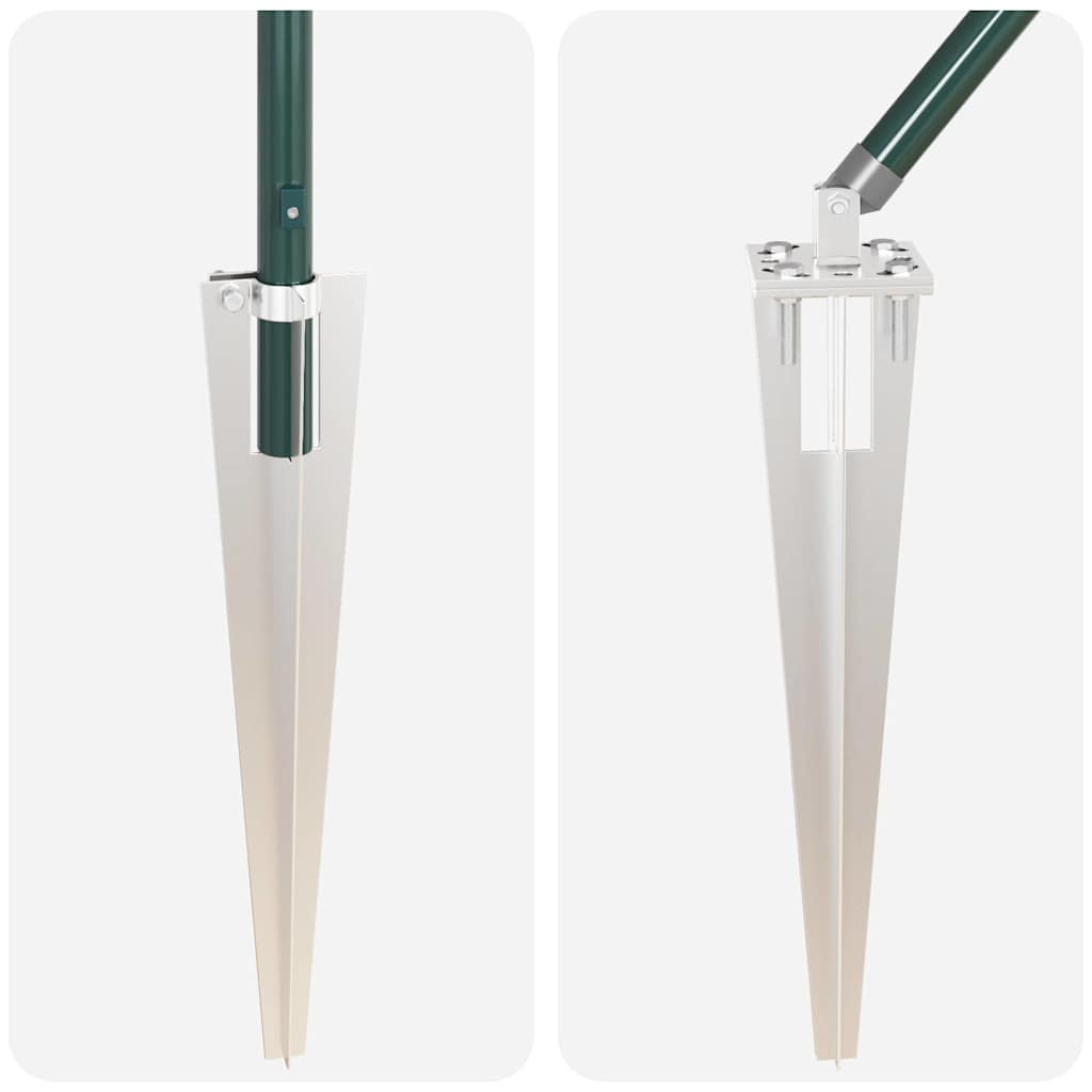 Hegnspæl Andet 26 pcs Grå 3,2 x 3,2 x 140 cm Stål