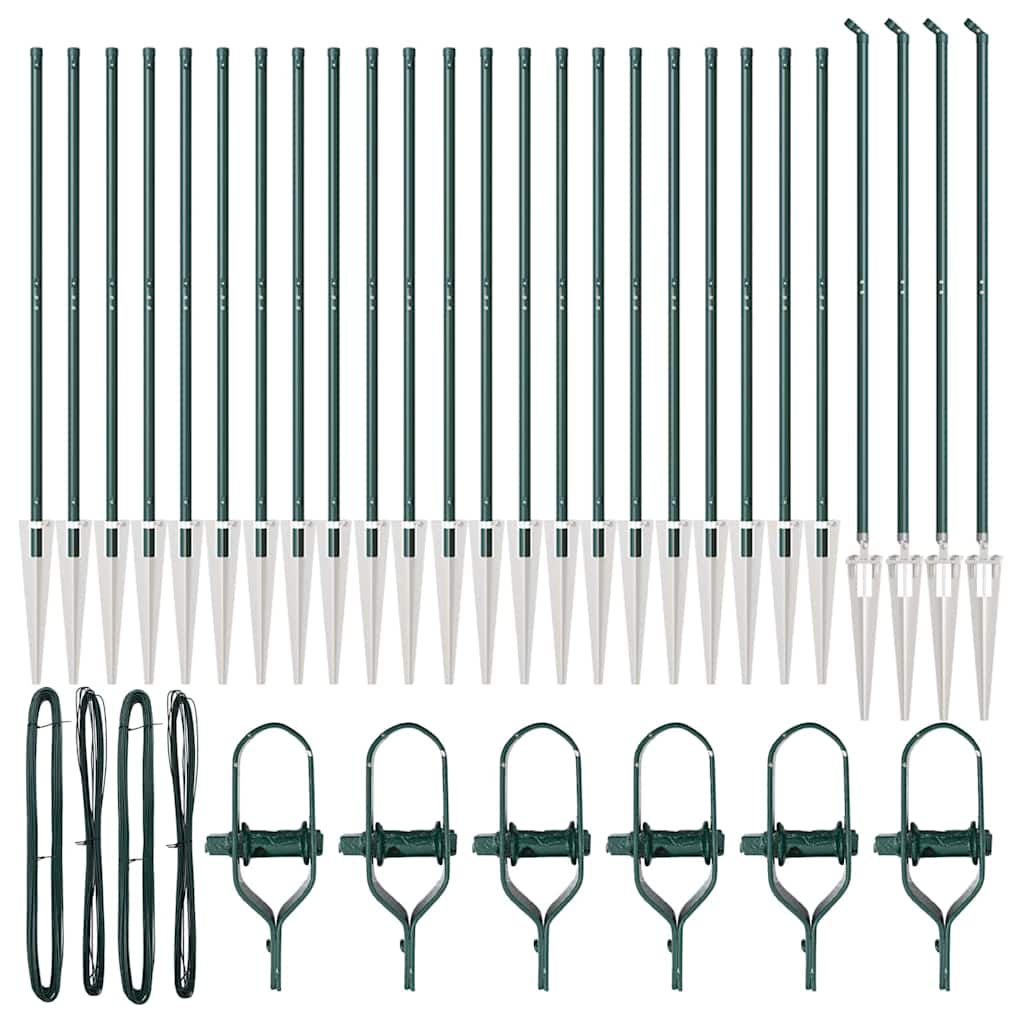 Hegnspæl Andet 26 pcs Grå 3,2 x 3,2 x 140 cm Stål