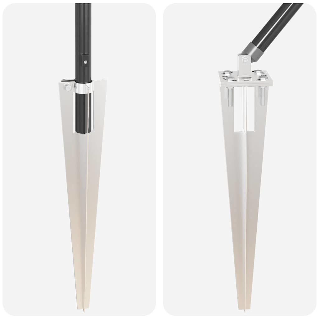 Hegnspæl Andet 26 pcs Grå 3,2 x 3,2 x 140 cm Stål