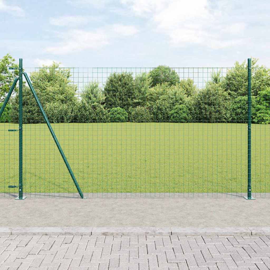 Hegn stang med beton base 52 stk. Grøn Pulverlakeret stål