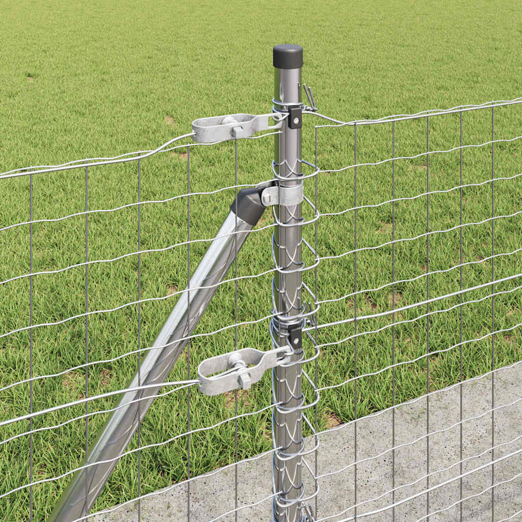 Hegn stang med beton base 52 stk. Sølv Pulverlakeret stål