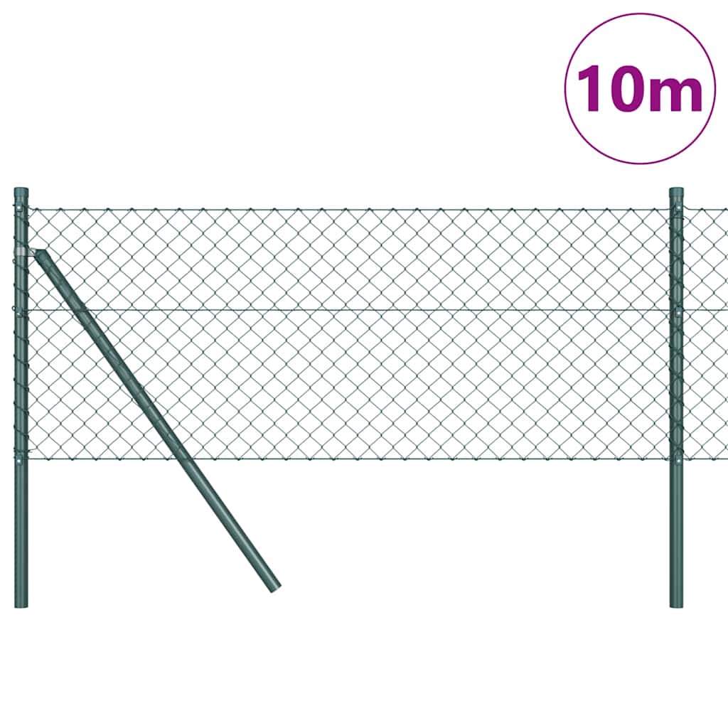 Grundfikseret svejset trådgærde 10 x 0,8 m (B x H)