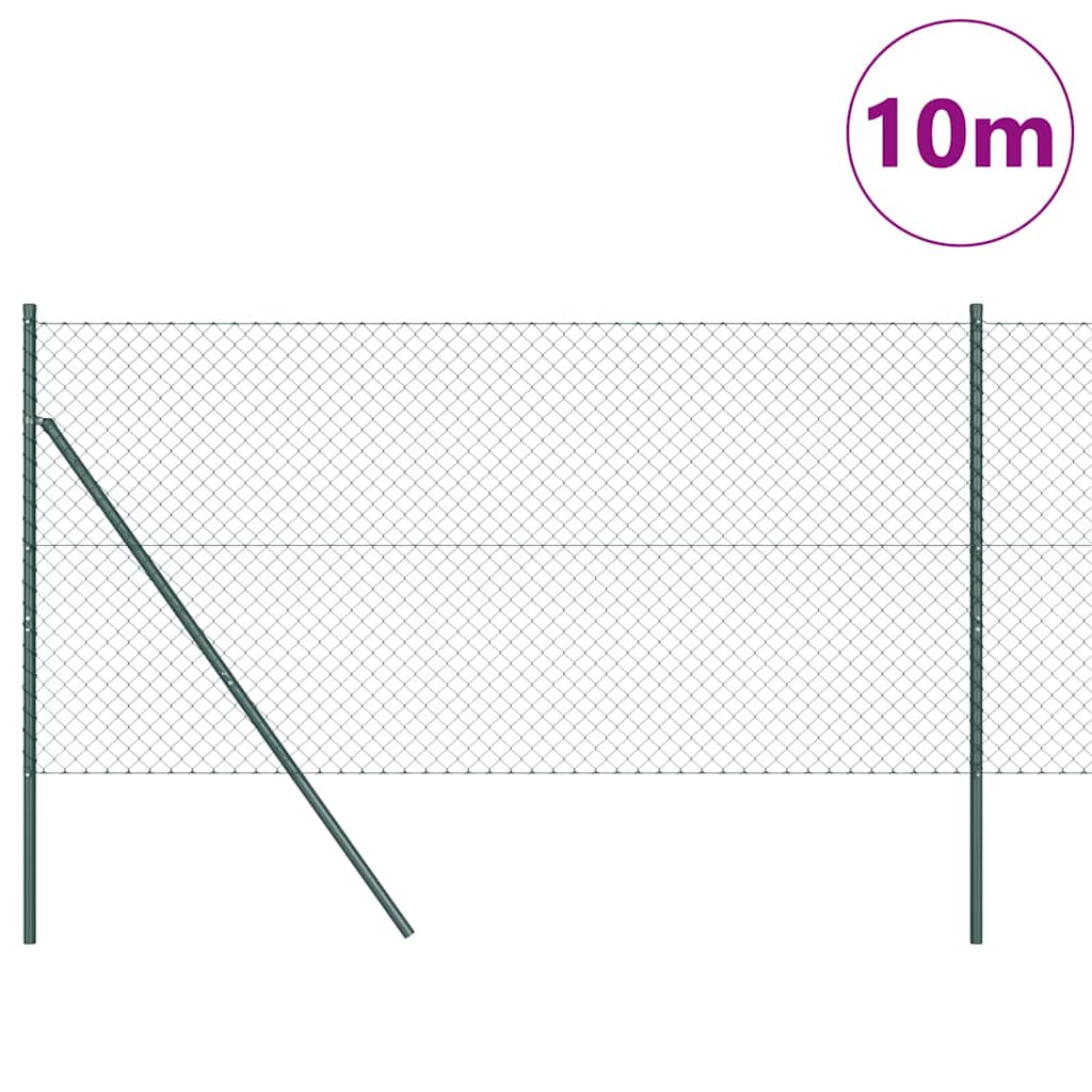 Grundfikseret svejset trådgærde 10 x 1 m (B x H)