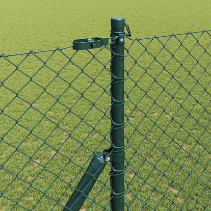 Kædetrådsgitter Grundfiks 10 x 1,6 m PVC-belagt stål Grøn Mesh