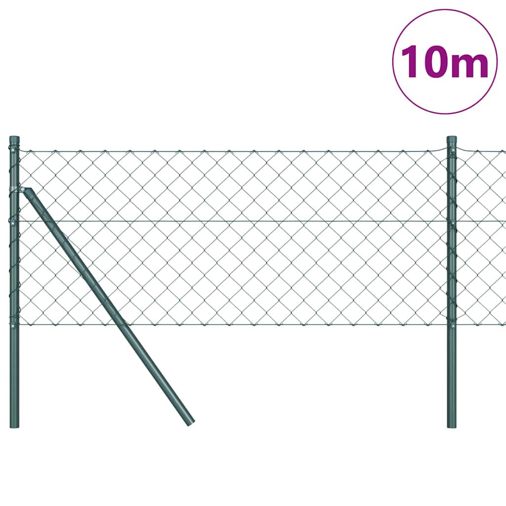 Grundfikseret svejset trådgærde 10 x 0,4 m (B x H)
