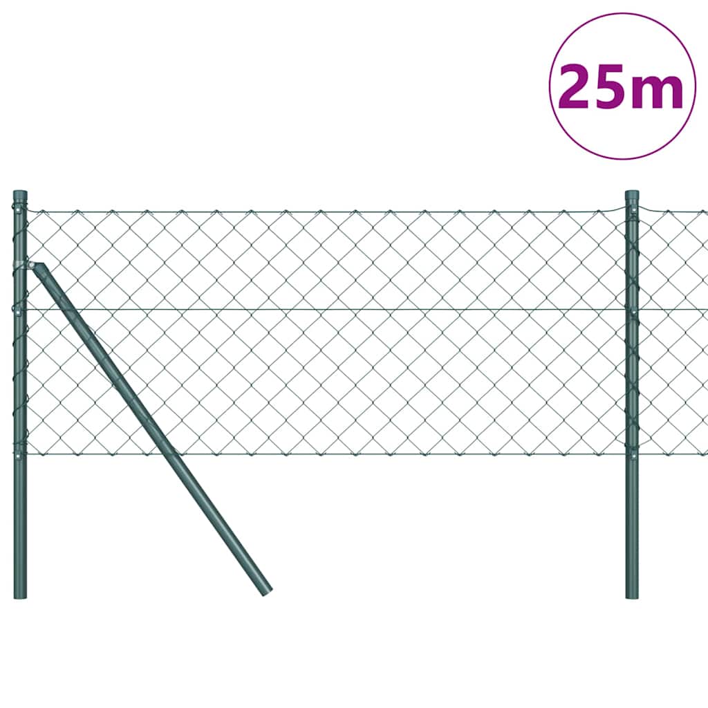 Grundfikseret svejset trådgærde 25 x 0,4 m (B x H)