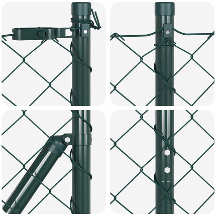 Kædetrådsgitter Grundfiks 25 x 1,2 m PVC-belagt stål Grøn Mesh