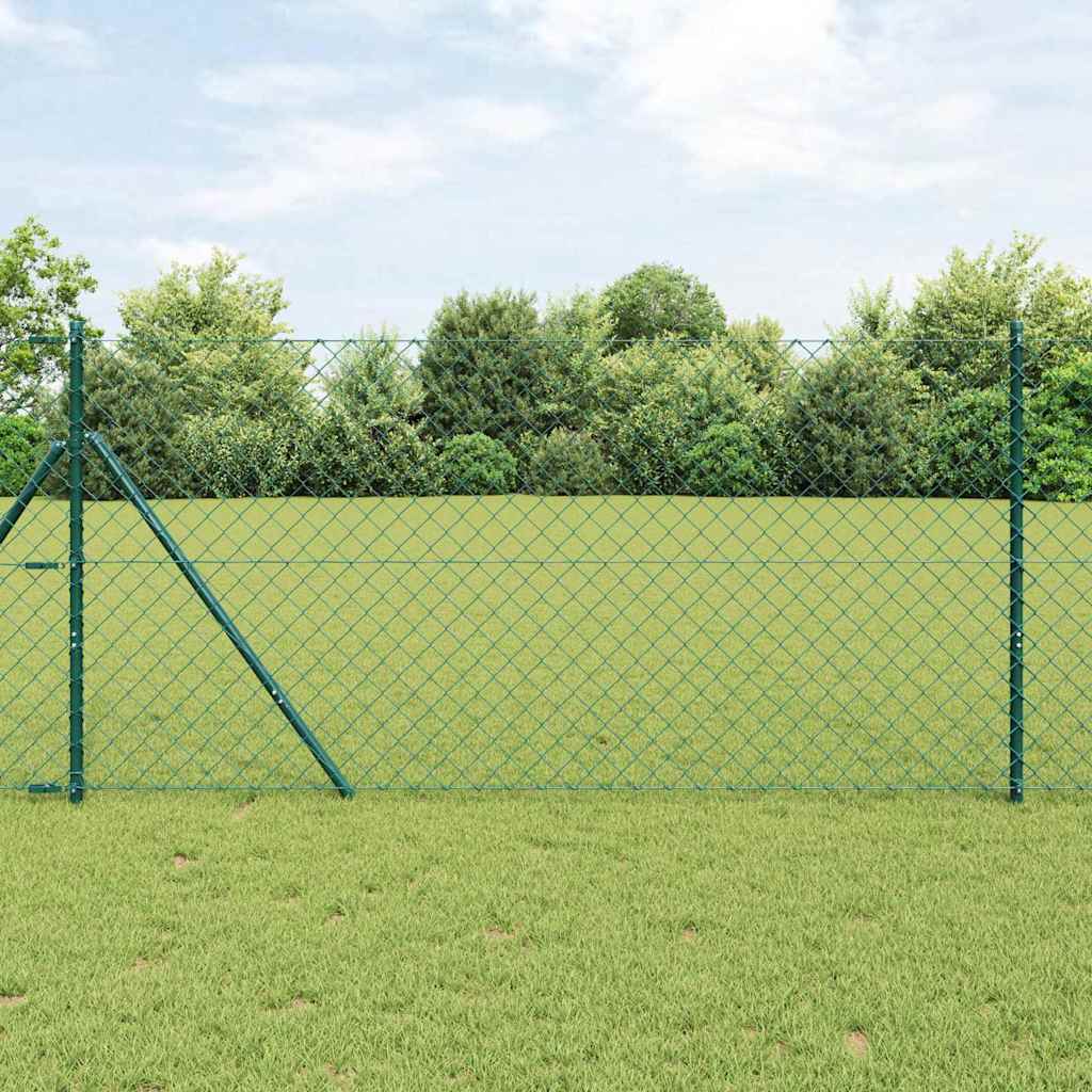 Grundfikseret svejset trådgærde 25 x 1,2 m (B x H)