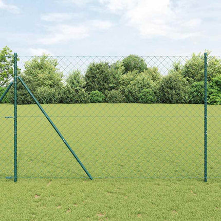 Kædetrådsgitter Grundfiks 25 x 1,6 m PVC-belagt stål Grøn Mesh