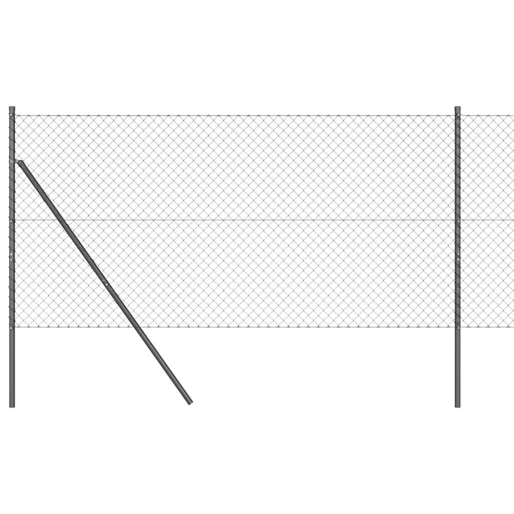 Grundfikseret svejset trådgærde 10 x 1 m (B x H)