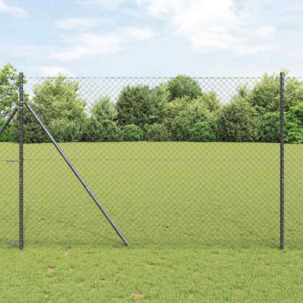 Grundfikseret svejset trådgærde 10 x 1,5 m (B x H)